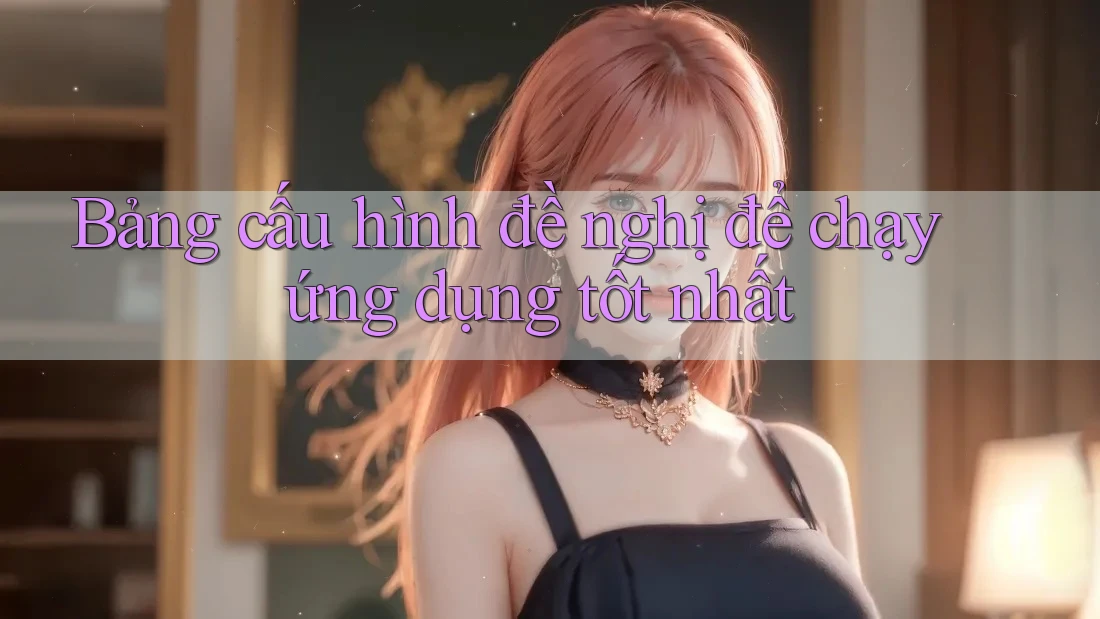 Bảng cấu hình đề nghị để chạy ứng dụng tốt nhất Bảng cấu hình đề nghị để chạy ứng dụng tốt nhất