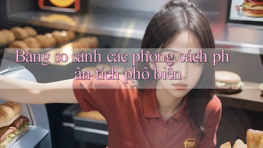 Bảng so sánh các phong cách phân tích phổ biến Bảng so sánh các phong cách phân tích phổ biến