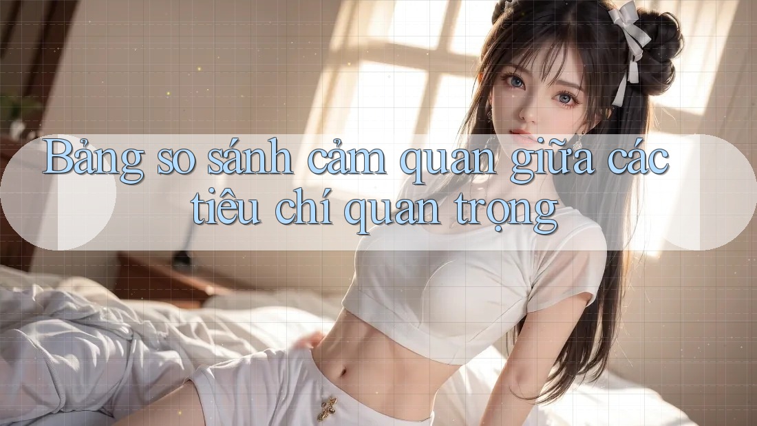 Bảng so sánh cảm quan giữa các tiêu chí quan trọng Bảng so sánh cảm quan giữa các tiêu chí quan trọng