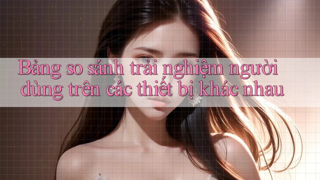 Bảng so sánh trải nghiệm người dùng trên các thiết bị khác nhau Bảng so sánh trải nghiệm người dùng trên các thiết bị khác nhau