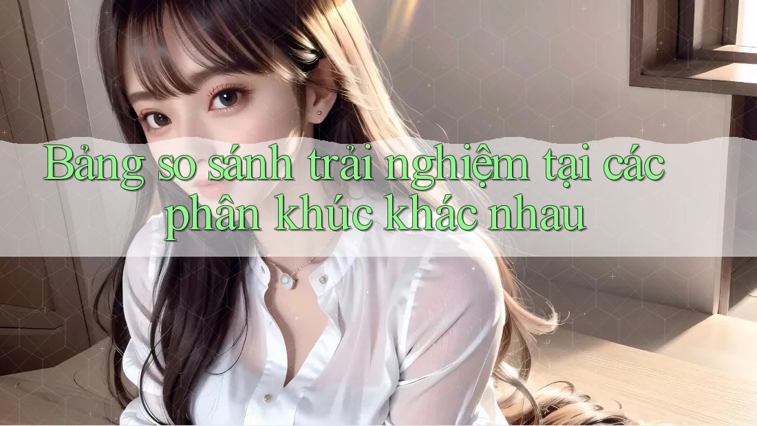 Bảng so sánh trải nghiệm tại các phân khúc khác nhau Bảng so sánh trải nghiệm tại các phân khúc khác nhau