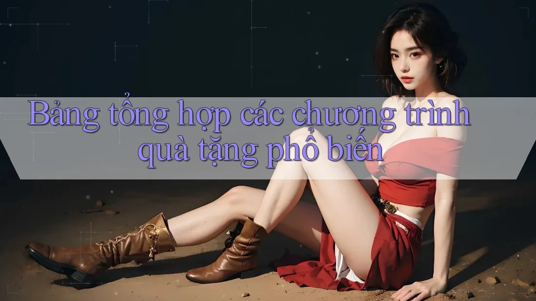 Bảng tổng hợp các chương trình quà tặng phổ biến Bảng tổng hợp các chương trình quà tặng phổ biến