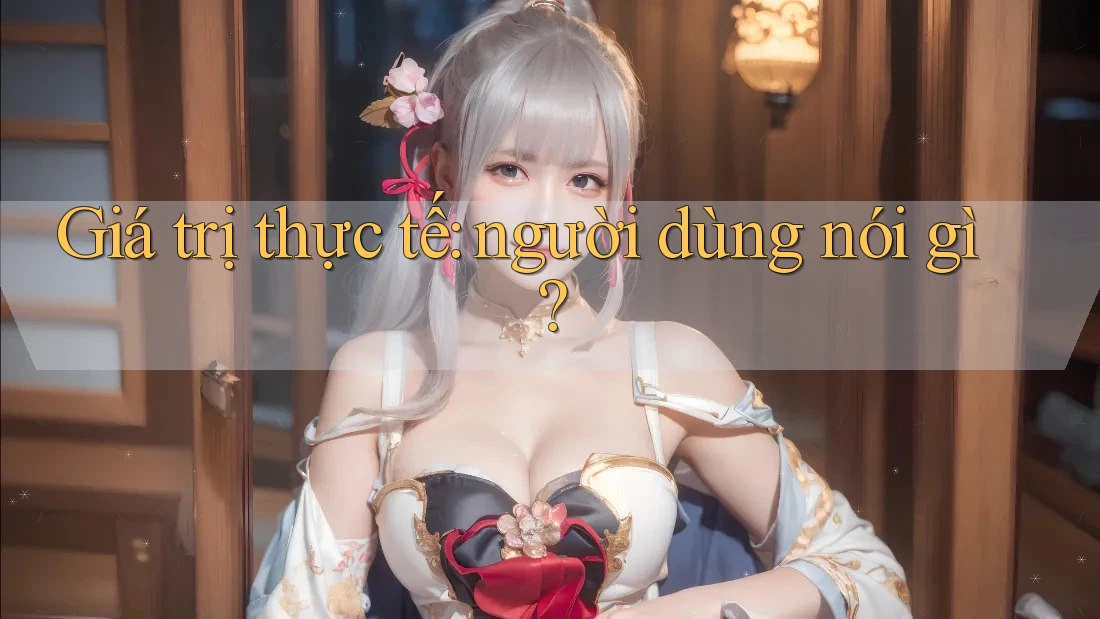 Giá trị thực tế: người dùng nói gì? Giá trị thực tế: người dùng nói gì?