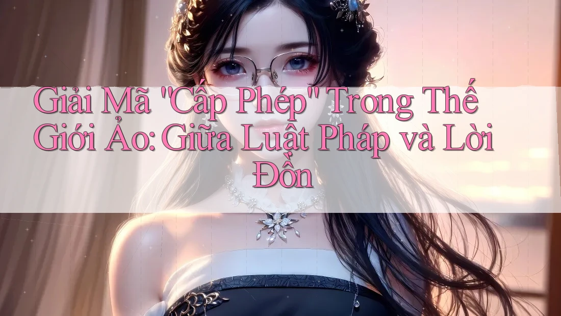 Giải Mã “Cấp Phép” Trong Thế Giới Ảo: Giữa Luật Pháp và Lời Đồn Giải Mã “Cấp Phép” Trong Thế Giới Ảo: Giữa Luật Pháp và Lời Đồn