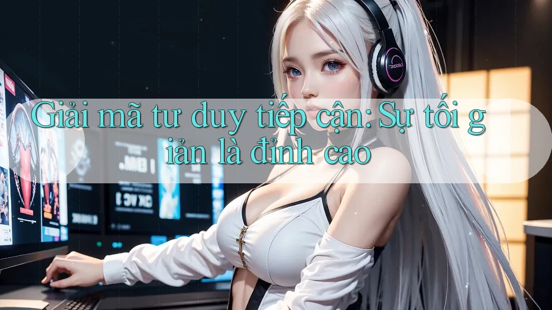 Giải mã tư duy tiếp cận: Sự tối giản là đỉnh cao Giải mã tư duy tiếp cận: Sự tối giản là đỉnh cao