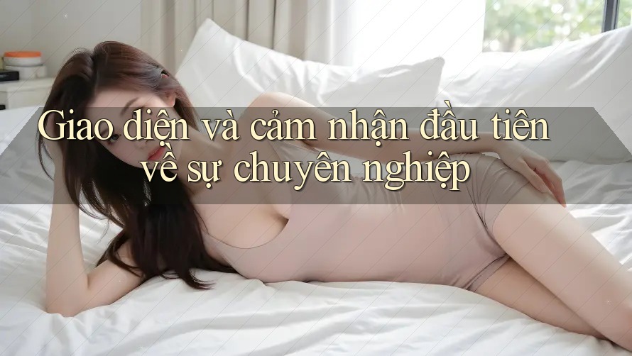 Giao diện và cảm nhận đầu tiên về sự chuyên nghiệp