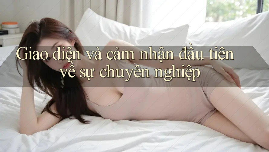 Giao diện và cảm nhận đầu tiên về sự chuyên nghiệp