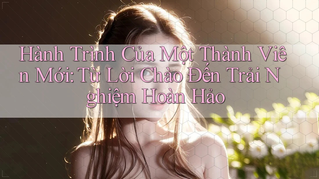 Hành Trình Của Một Thành Viên Mới: Từ Lời Chào Đến Trải Nghiệm Hoàn Hảo Hành Trình Của Một Thành Viên Mới: Từ Lời Chào Đến Trải Nghiệm Hoàn Hảo