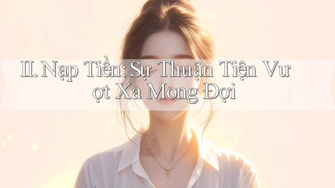 II. Nạp Tiền: Sự Thuận Tiện Vượt Xa Mong Đợi
