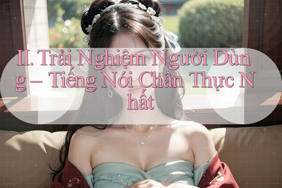 II. Trải Nghiệm Người Dùng – Tiếng Nói Chân Thực Nhất II. Trải Nghiệm Người Dùng – Tiếng Nói Chân Thực Nhất