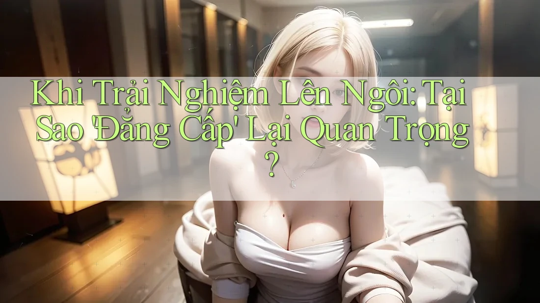Khi Trải Nghiệm Lên Ngôi: Tại Sao 'Đẳng Cấp' Lại Quan Trọng? Khi Trải Nghiệm Lên Ngôi: Tại Sao 'Đẳng Cấp' Lại Quan Trọng?