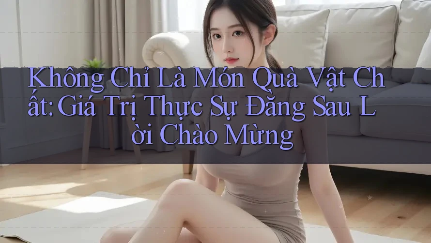 Không Chỉ Là Món Quà Vật Chất: Giá Trị Thực Sự Đằng Sau Lời Chào Mừng Không Chỉ Là Món Quà Vật Chất: Giá Trị Thực Sự Đằng Sau Lời Chào Mừng