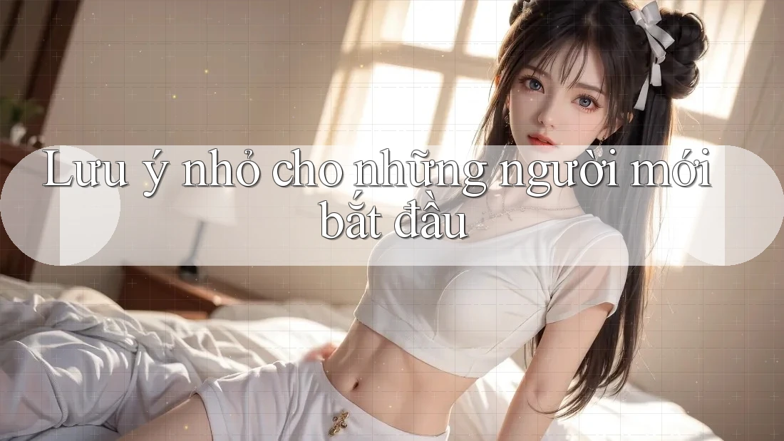 Lưu ý nhỏ cho những người mới bắt đầu