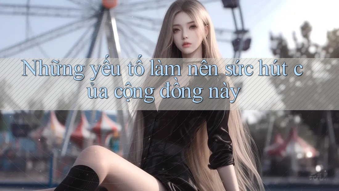 Những yếu tố làm nên sức hút của cộng đồng này Những yếu tố làm nên sức hút của cộng đồng này