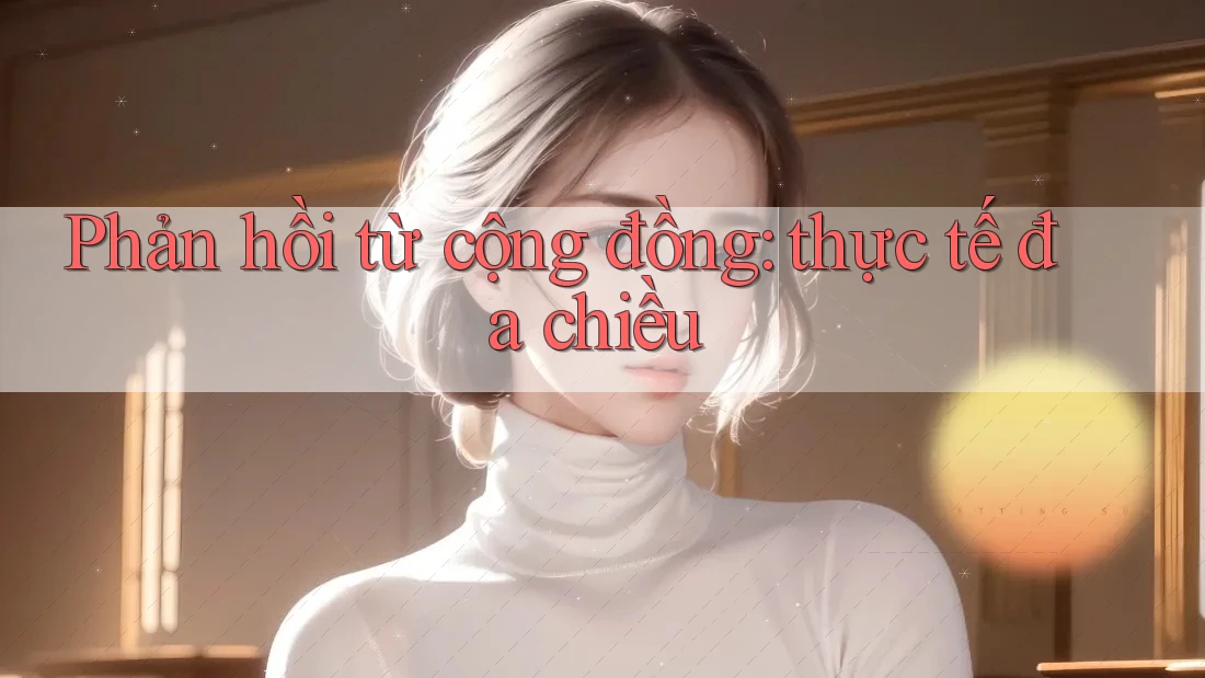 Phản hồi từ cộng đồng: thực tế đa chiều Phản hồi từ cộng đồng: thực tế đa chiều