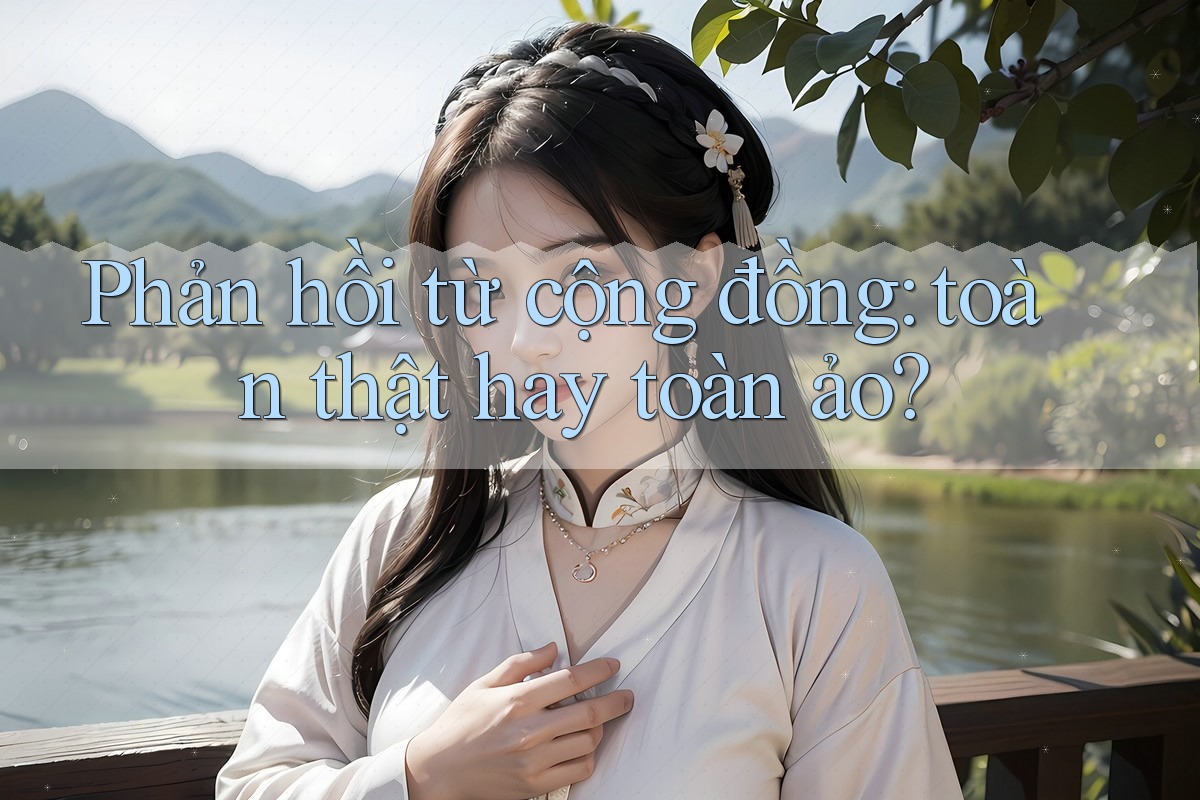 Phản hồi từ cộng đồng: toàn thật hay toàn ảo? Phản hồi từ cộng đồng: toàn thật hay toàn ảo?