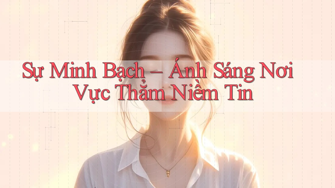 Sự Minh Bạch – Ánh Sáng Nơi Vực Thẳm Niềm Tin Sự Minh Bạch – Ánh Sáng Nơi Vực Thẳm Niềm Tin