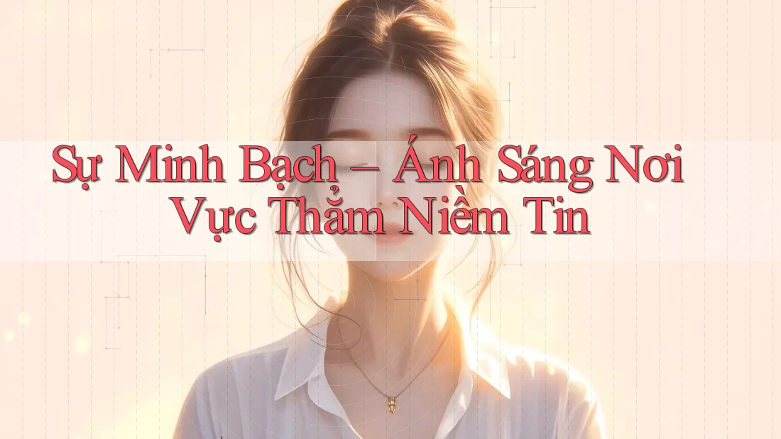 Sự Minh Bạch – Ánh Sáng Nơi Vực Thẳm Niềm Tin Sự Minh Bạch – Ánh Sáng Nơi Vực Thẳm Niềm Tin