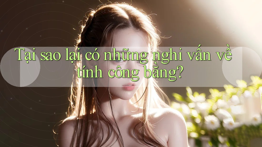 Tại sao lại có những nghi vấn về tính công bằng? Tại sao lại có những nghi vấn về tính công bằng?