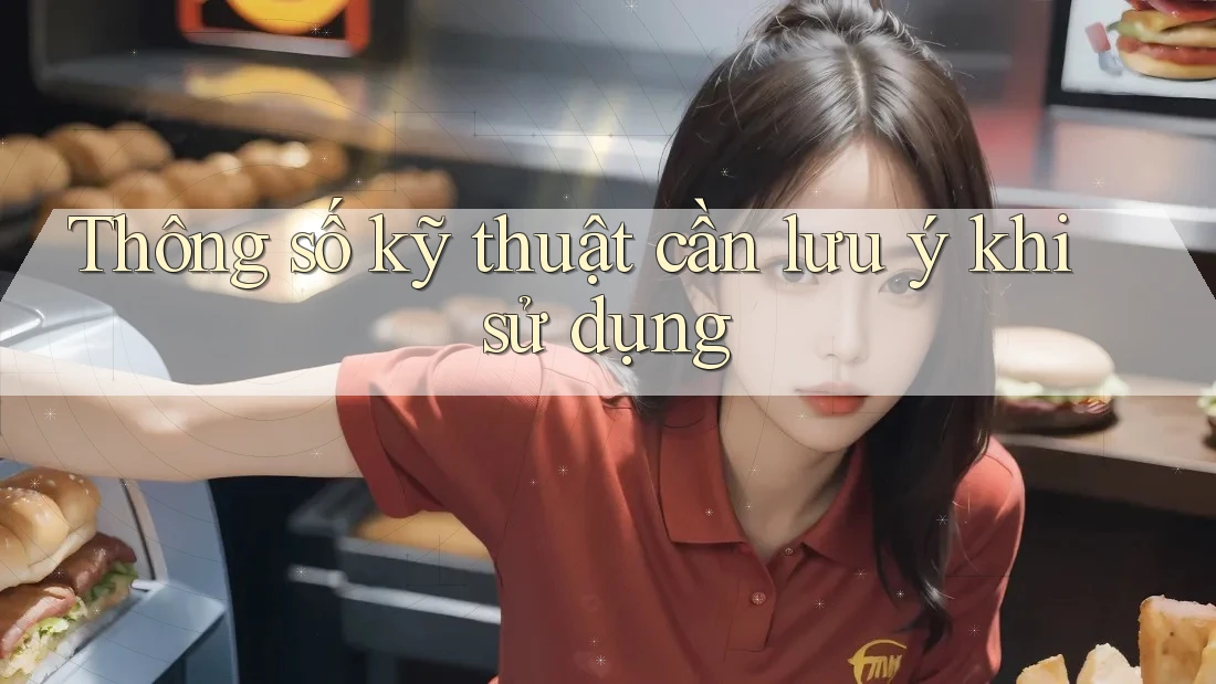 Thông số kỹ thuật cần lưu ý khi sử dụng Thông số kỹ thuật cần lưu ý khi sử dụng