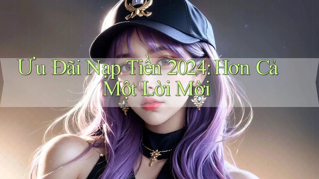Ưu Đãi Nạp Tiền 2024: Hơn Cả Một Lời Mời